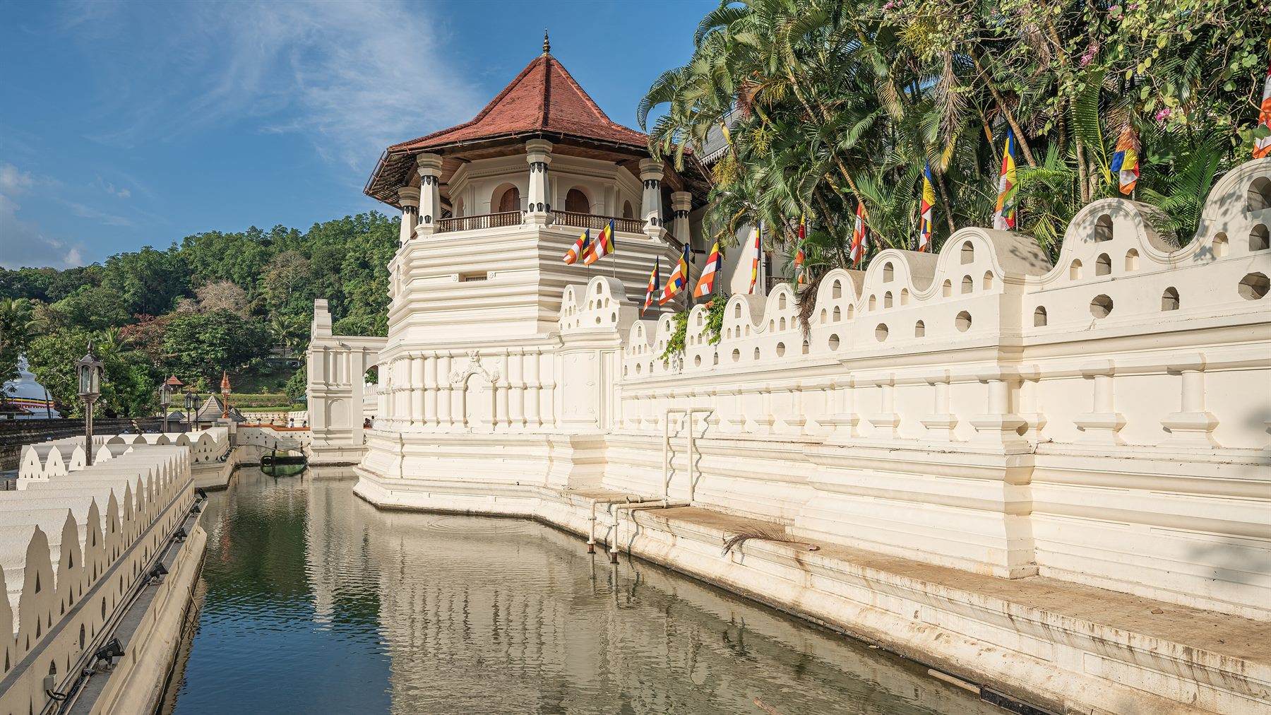 The Sri Dalada Māligāwa in Kandy, the temple housing the tooth relic of the Buddha.
