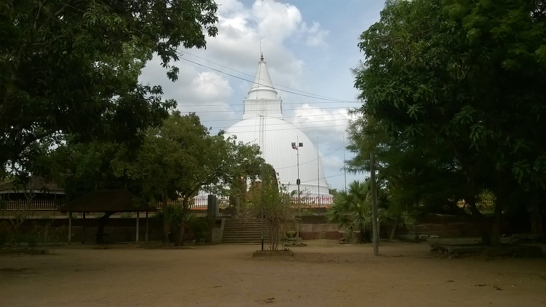 The Seruwila Mangala Rāja Mahā Vihāra between Trincomalee and the Mahaweli river.