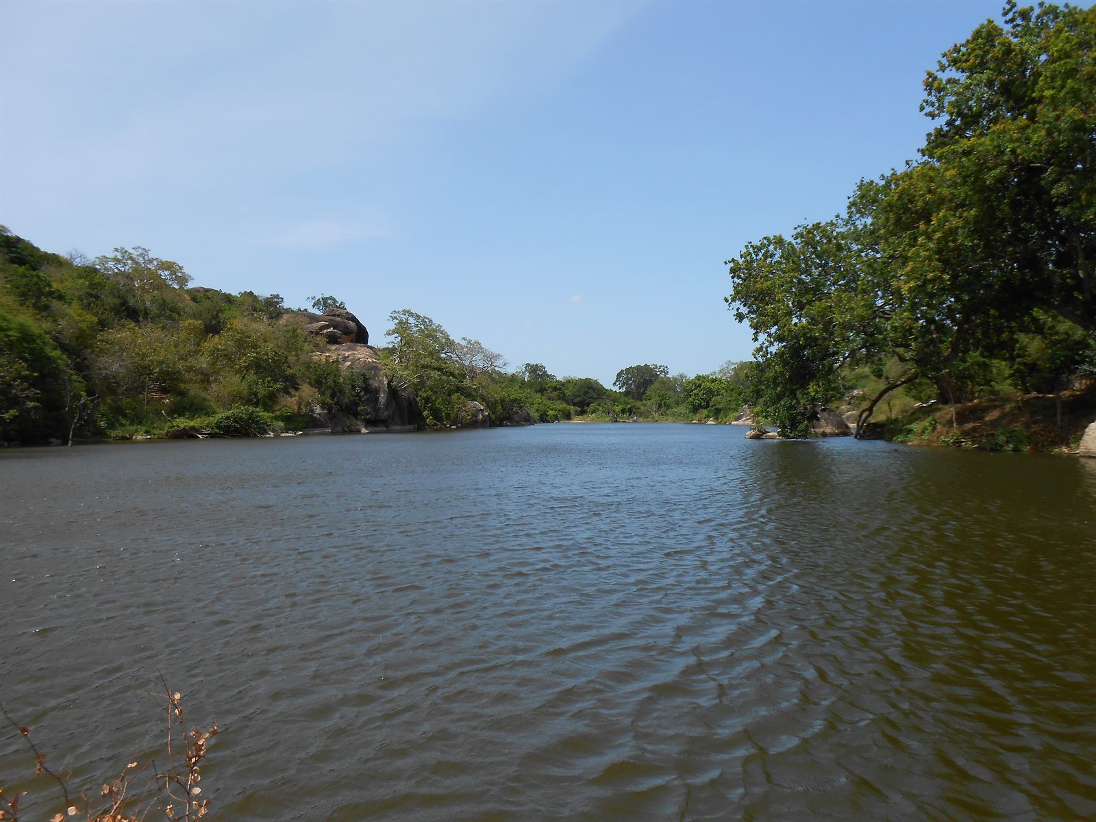 The rock hermitage of Sithulpawwa on the edge of Yala, a stūpa on a bare rock summit.
